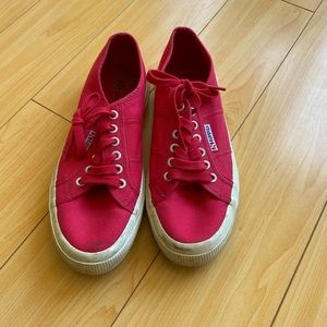 Superga red sneakers